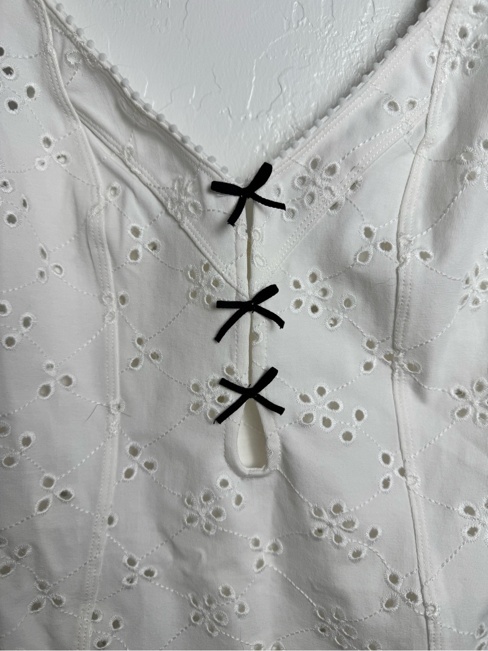 Free People Ivory Eyelet Full Bloom Body Suit - Picture 6 of 13